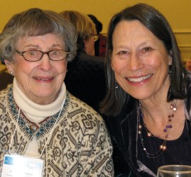 Dorothy Blosser Whitehead with Louisa Cook Moats in 2011.
